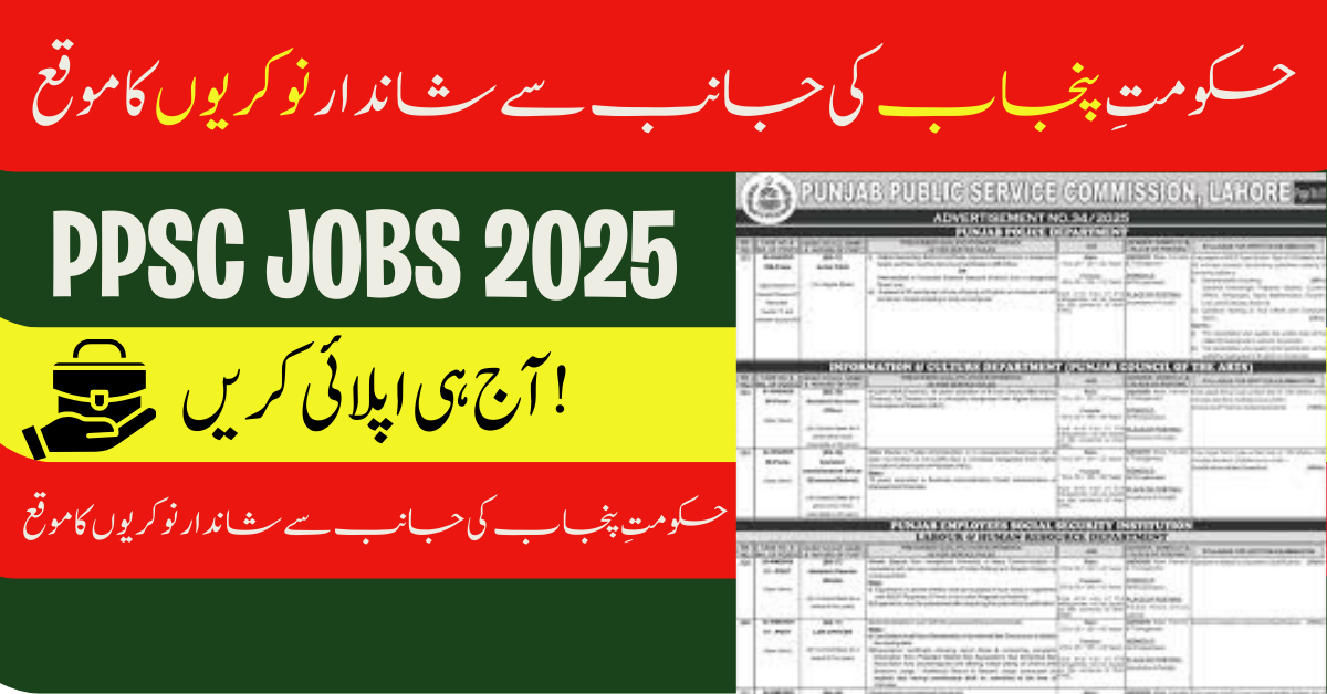 PPSC Jobs 2025