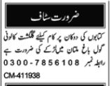 Worker Jobs in Multan
