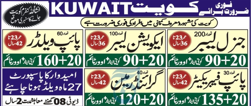 General Labor Kuwait Jobs 