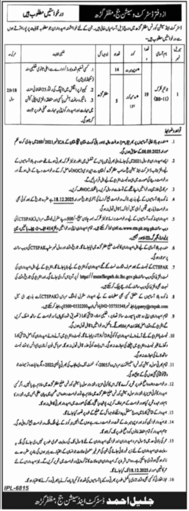 Clerk Jobs in Muzaffargarh