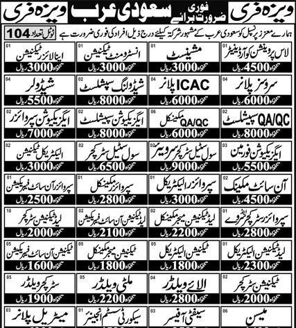 Jobs in Saudi Arabia