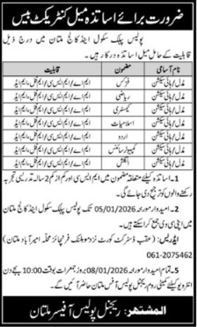 Multan Teaching Jobs