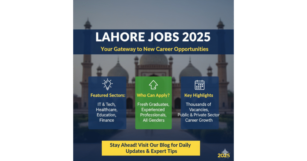Latest Jobs in Lahore