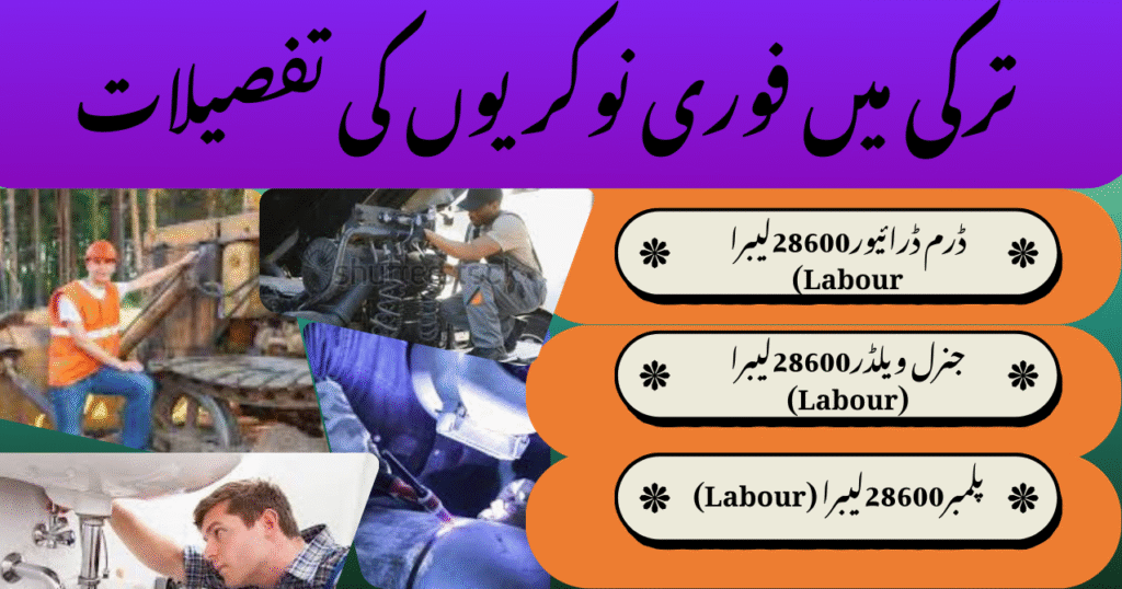 Urgent jobs in turkey