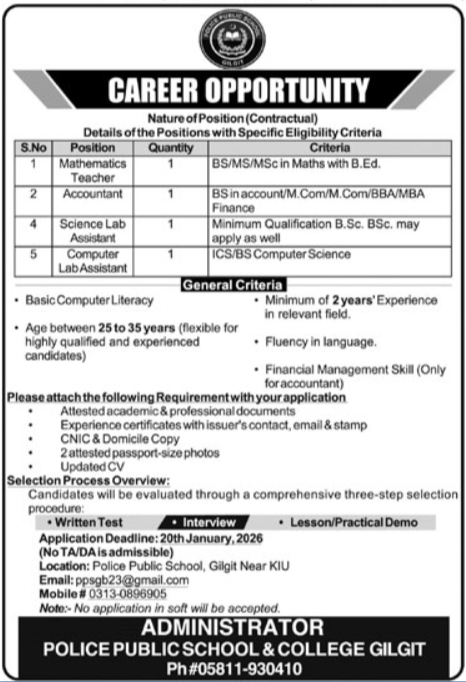 Police Public School Gilgit