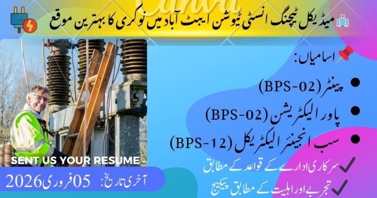 Updated Quotas for Job Positions at MTI Abbottabad