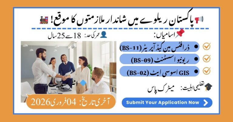 Pakistan Railways Contract Jobs – Directorate of Land Management, Lahore