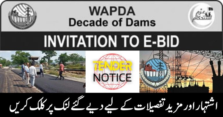 WAPDA Road Construction Tender