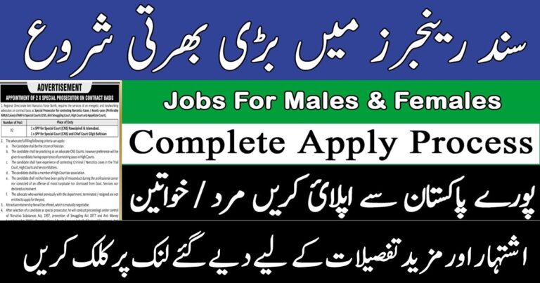 Join Pakistan Rangers Sindh – New Job Openings 2026