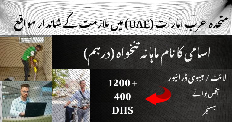 Immediate Job Vacancies in the UAE – Direct Employment Visa!