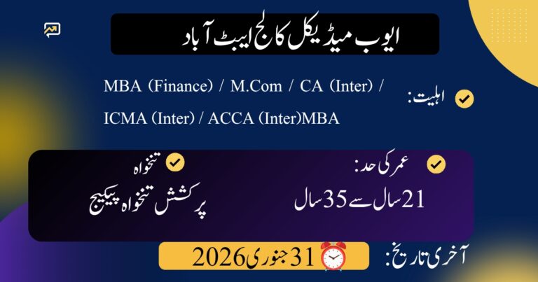 Hiring Now: Pre Auditor Position at Ayub Medical College Abbottabad