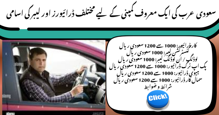 Urgent Job Vacancies for Saudi Arabia (2026 Recruitment)