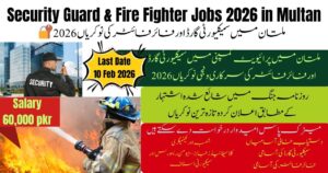 Security Guard & Fire Fighter Jobs 2026 in Multan
